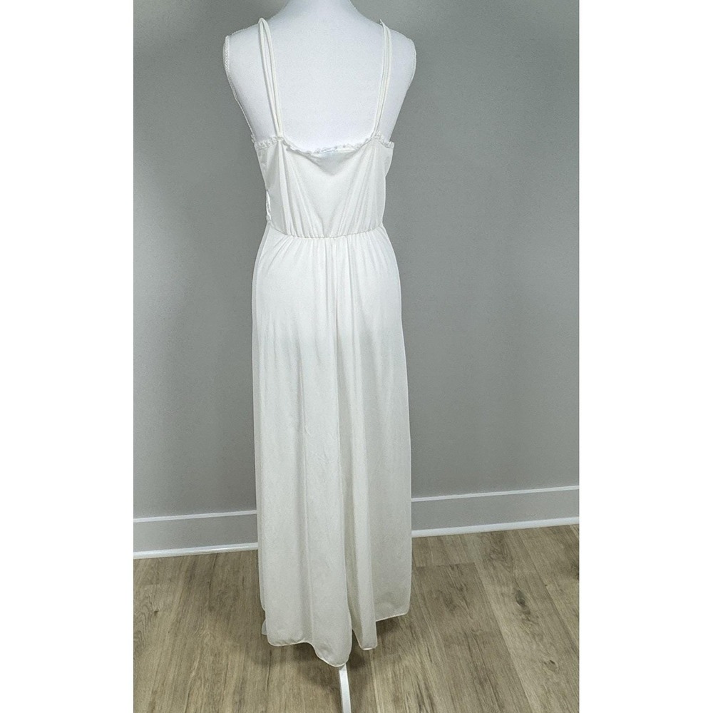 Vintage I Do Union Made Peignoir Set Ivory Robe Nightgown Bridal Lingerie M - Picture 7 of 15